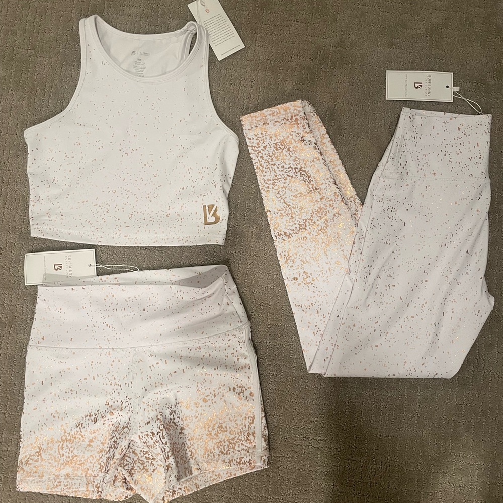NWT - Buffbunny Champagne Rose Set